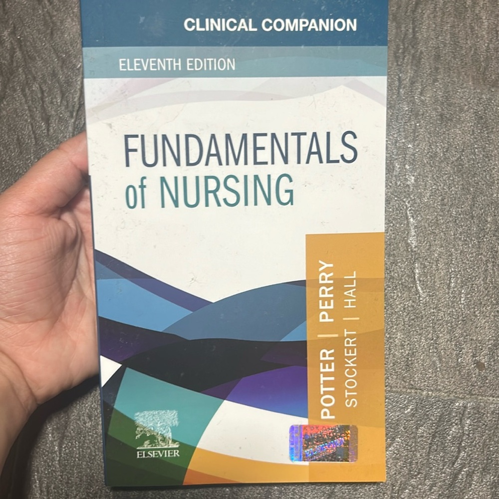 Fundamentals of nursing
Author: Potter and Perry
Clinical companion